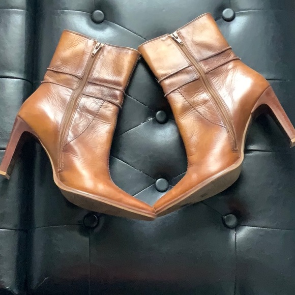 Madeline Made In Brazil Brown Leather Boots Size 9 1/2 M - Picture 4 of 9